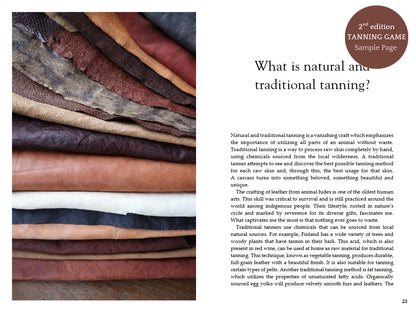 Tanning Game - Traditional Nordic Tanning Methods for Leather and Furs (2nd edition)